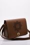 Tan Mandala Sun Patterned Women's Messenger Shoulder Bag - 5
