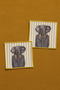 Pack of 2 Digital Printed Cocktail Napkins with Embroidery Detail Ds17 - 2