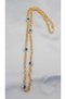 Eye Beaded Gold Design V Appearance Sweetheart, 316 L Rope Stainless Necklace for Mother, Wife, Friend - 4