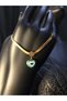 Yellow Color Heart Lover Gift for Wife Mother Friend Steel Necklace - 3
