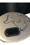 Steel Plate Black Color Patterned V Stone Detailed Model Necklace for Lover, Dad, Friend, Male - 2