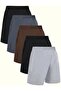 Pack of 5 Men's Relaxed Fit Combed Cotton Shorts - 2