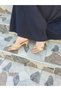 İncim Beige Skin Cream Nude Heeled Women's Slippers - 4
