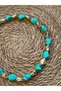 Gold Turquoise Natural Stone Special Design Necklace (44 5cm) - 2
