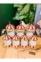 Avangard 8 Piece Porcelain Glass Top Red White Spice Rack Set with Metal Stand-Casa De Bella - 7