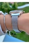 Brand- Original- Rose Silver Color - 2 Years Warranty-Woven Cord- Women's Wrist Watch - Gift Bracelet - 2