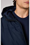 Outdoor Hooded Jacket Navy Blue Men's Jacket -220350-Bs501 - 4
