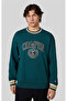 Yearbook Crewneck Sweatshirt Green Men's Sweatshirt-221173-Gs579 - 6