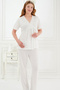 3-Piece Maternity Pajama Set with Lace and Morning Dress - 2