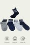 4 Pairs of Colorful Children's College Socks – Fun and Comfortable Design - 2