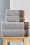 Lena 4-Piece Bath Towel Set Hammam Set 100% Cotton - 3