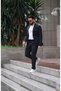Suit Black Sports Drawstring - Slim Fı - 2