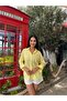Yellow Oversize Cotton Shirt with Pockets - 5