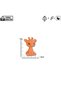 Giraffe Keychain – Orange Colored Knitted Patterned Hard Figure |   Cute Amigurumi Style Bag Ornament - 4