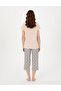 Beige Short-Sleeved Capri Pajamas Set 50319041-Vr011 - 5