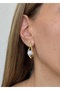 Sihra Accessories Steel Pearl Drop Nail Model Earrings Drop Earrings Gold Color - 4