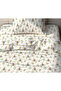 Little Rabbits Patterned Bed Sheet Set of 2 Printed Duvet Cover Set 160X220 cm - 2