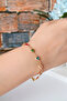 Women's Colorful Stone Heart Bracelet