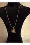 Güneş Gold Gold Color Steel Necklace - 3