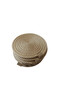 Kaan Home 13 Piece Hand Woven Breakfast Set - 6 Supla 6 Tea Bottom 1 Bread Basket Vegan Presentation - 5