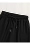 Women's Black Shorts Plus Size Oversized Sweatpants Sports Casual Wear Quality Stylish Appearance Yus - 2