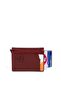 Women's Mechanized Card Holder and Wallet - Claret Red - 4