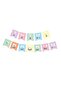 Happy Birthday Banner Macarons Colors on Silver Foil Lettering, Cardboard Birthday Lettering Pennant - 3