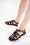 Burgundy Women's Sandals 20748