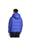 معطف Essentials Climawarm 3 Stripes Puffer Down بغطاء رأس للرجال باللون الأزرق للاستخدام الخارجي - 3