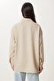 Women's Stone Oversized Linen Shirt PB00052 - 4