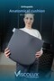 Anatomical Visco Orthopedic Cushion - Office Car Chair Cushion Smoked 44x36x9/2