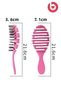 3 Sizes Professional Hair Brush Hairbrush Pink Pro Three-dimensional Oval Hair Brush - 6