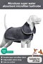 Microlux® Super Water Absorbent Microfiber Dog Bathrobe Luxury Towel Bathrobe For Small And Large Breed Dogs