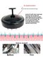 Black Soft Silicone Threaded Scalp Massage Shampoo Shower Brush - For Adult Child Pet - 4