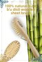 Natural Bamboo Toothed Wooden Baby & Kids Hair Brush - Bamboo Comb (with Storage Pouch Gift)