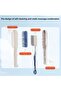 Colorful Self-Cleaning Hair Comb with Massage Effect, Easy to Use, Practical Hair Comb, 1 Piece - 3