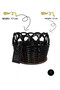 Black Round Rattan Basket |   17X12Cm |   100% Handcrafted & Domestic Production - 4