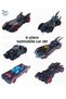Set of 6 Batmobile Toy Iron Cars 8 Cm. Batman