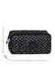 Crinkle Fabric Double Compartment Pencil Holder Pencil Case - 4