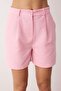 Pink Striped Linen Content City Boy Shorts & Bermuda Twoss25Sr00230 - 4