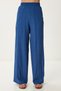 Belted Vest Palazzo Knitted Suit Indigo Blue Lby0002 - 4