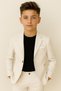 My Little One's Ciceler Blazer Jacket, Pants and T-Shirt 3-Piece Boy's Suit - Cream - 2