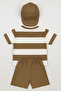 Boy's Hat and Striped 3-Piece Set - 2
