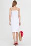 Women's White Straps Lace up Chest Gipe Elastic Mini Dress Arm-25Y 001047 - 6