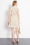 Women's Camel Front Button Waist Belt Collar Sleeveless Dress Arm-24Y 001066 - 5