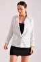 Women's White Polka Dot Long Sleeve Shirt ARM-22K001064 - 4