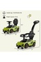Lamborghini Ride on Push Car Walking Toy Stroller with USB Port - Green - 7