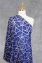 Triangle Pattern Shawl Navy Blue - 3