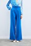 Waist Detailed Pocketed Trousers - Indigo - 3