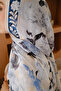 Soft Rose Pattern Silk Voile Shawl - 6